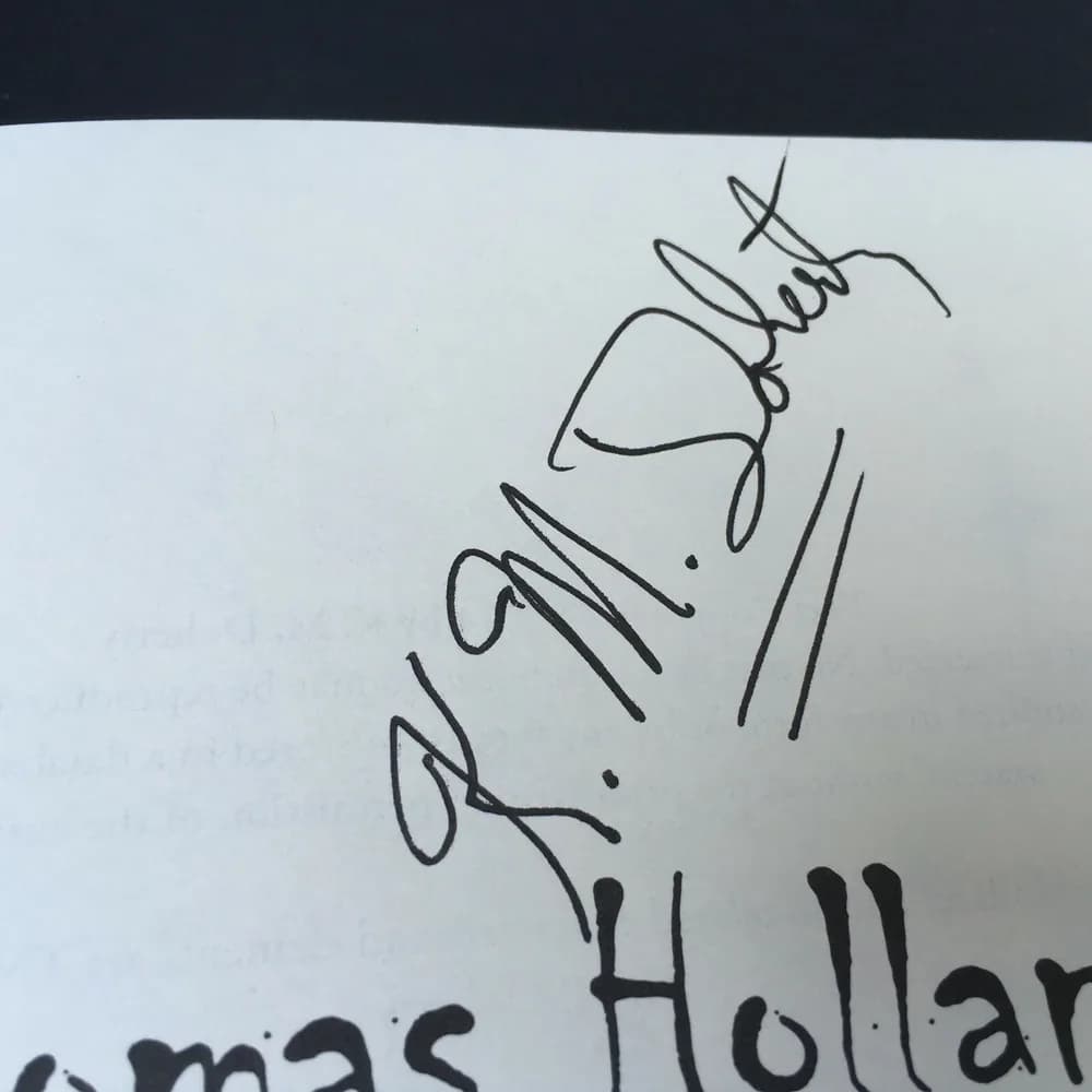 Lot of 2: Signed Thomas Holland Paperback  / Realm of the Orges K.M. Doherty  - Image 5