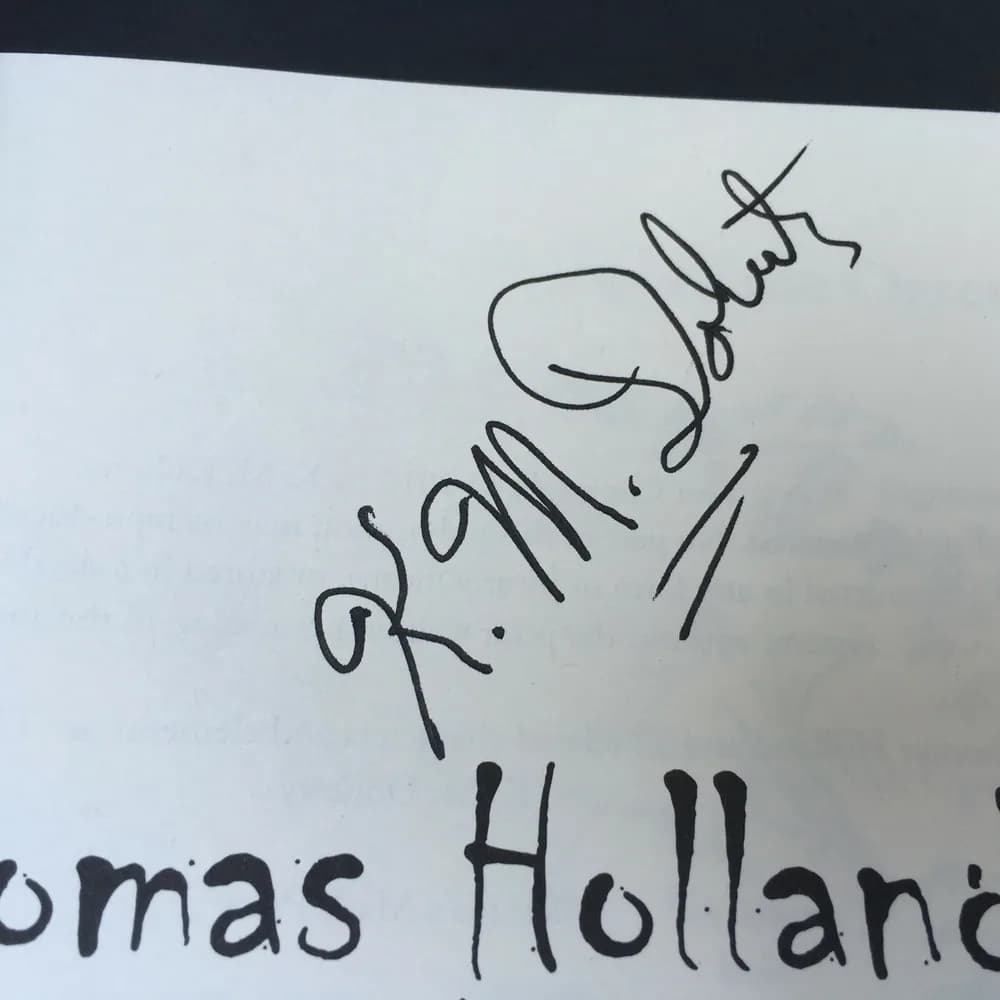 Lot of 2: Signed Thomas Holland Paperback  / Realm of the Orges K.M. Doherty  - Image 6