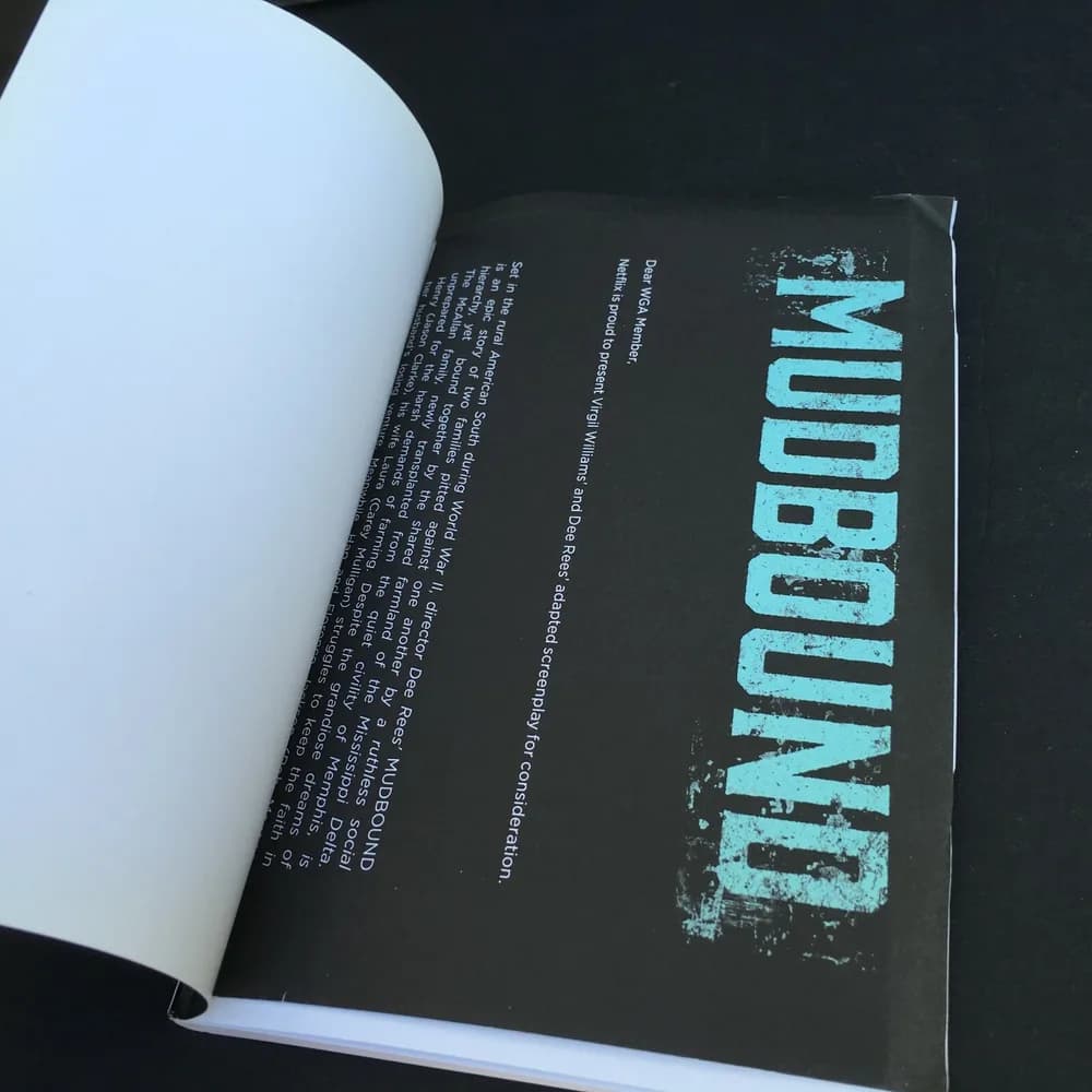 MUDBOUND For Your Consideration FYC Screenplay 2017 Script Book FREE SHIPPING - Image 6