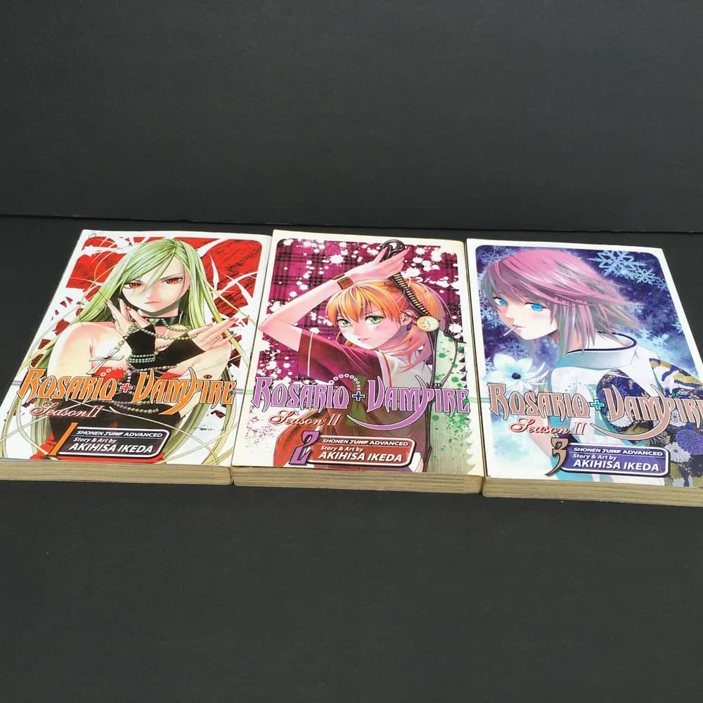 Rosario Vampire Set Vol 1 2 (two of vol 3) 5 Akihisa Ikeda North American Manga - Image 5