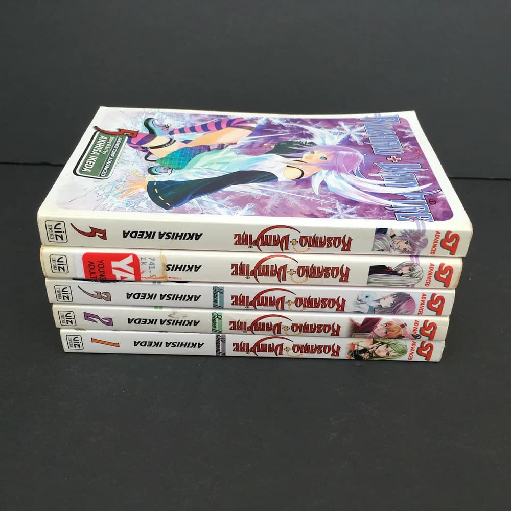 Rosario Vampire Set Vol 1 2 (two of vol 3) 5 Akihisa Ikeda North American Manga - Image 7