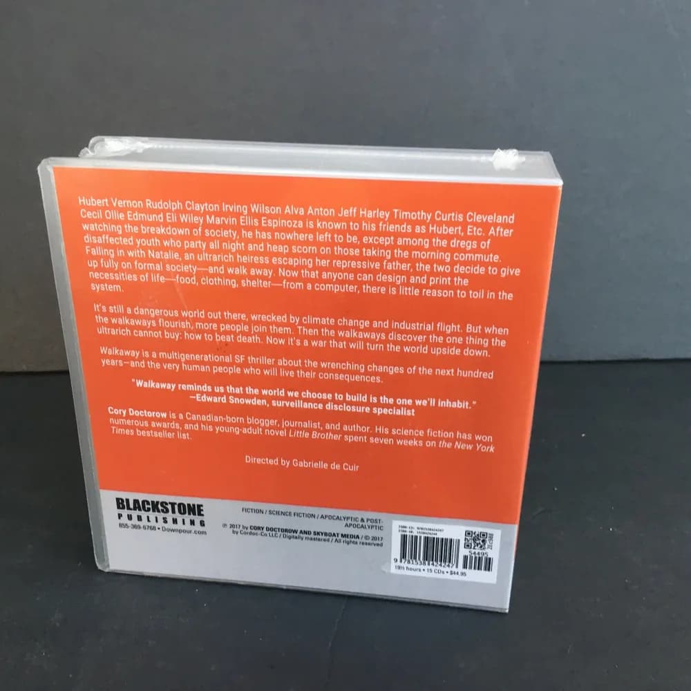 NEW Walkaway by Cory Doctorow 2017 Unabridged CD 9781538424247 - Image 4