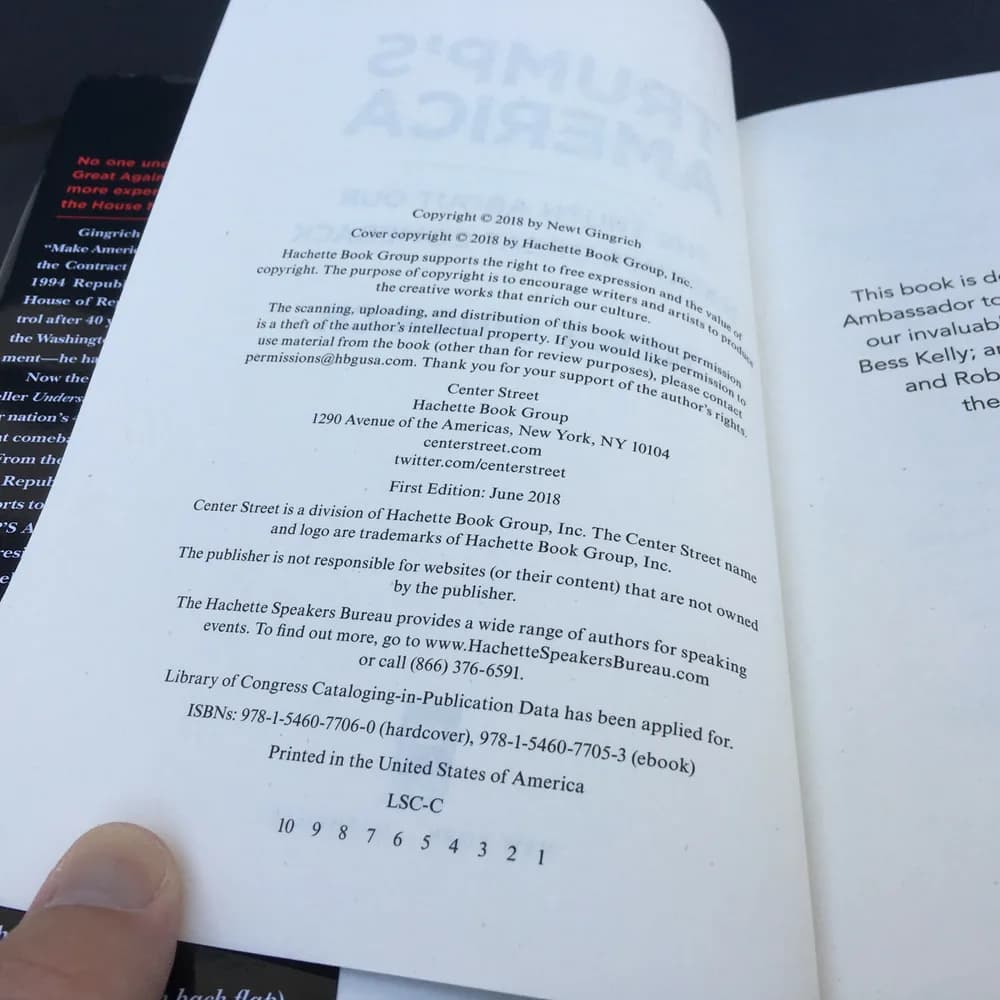 SIGNED Trump's America:The Truth About Our Nation's Great Comeback Newt Gingrich - Image 4