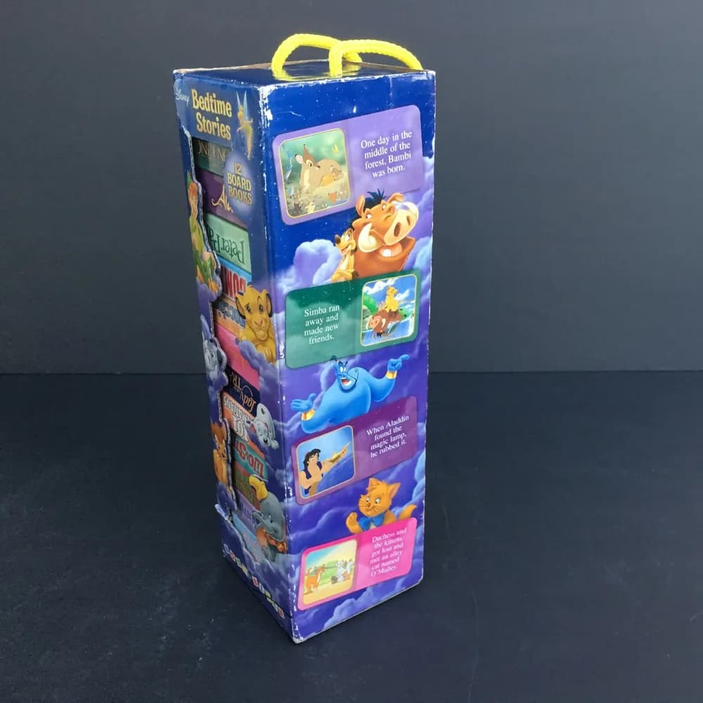 Disney Bedtime Stories 12 Board Books-Aladdin, Pinocchio, Dumbo,Lion King, Bambi - Image 3