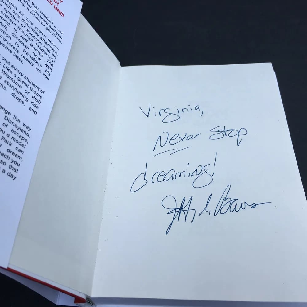 SIGNED The Wisdom of Walt: Leadership Lessons from the Happiest by Author  - Image 2