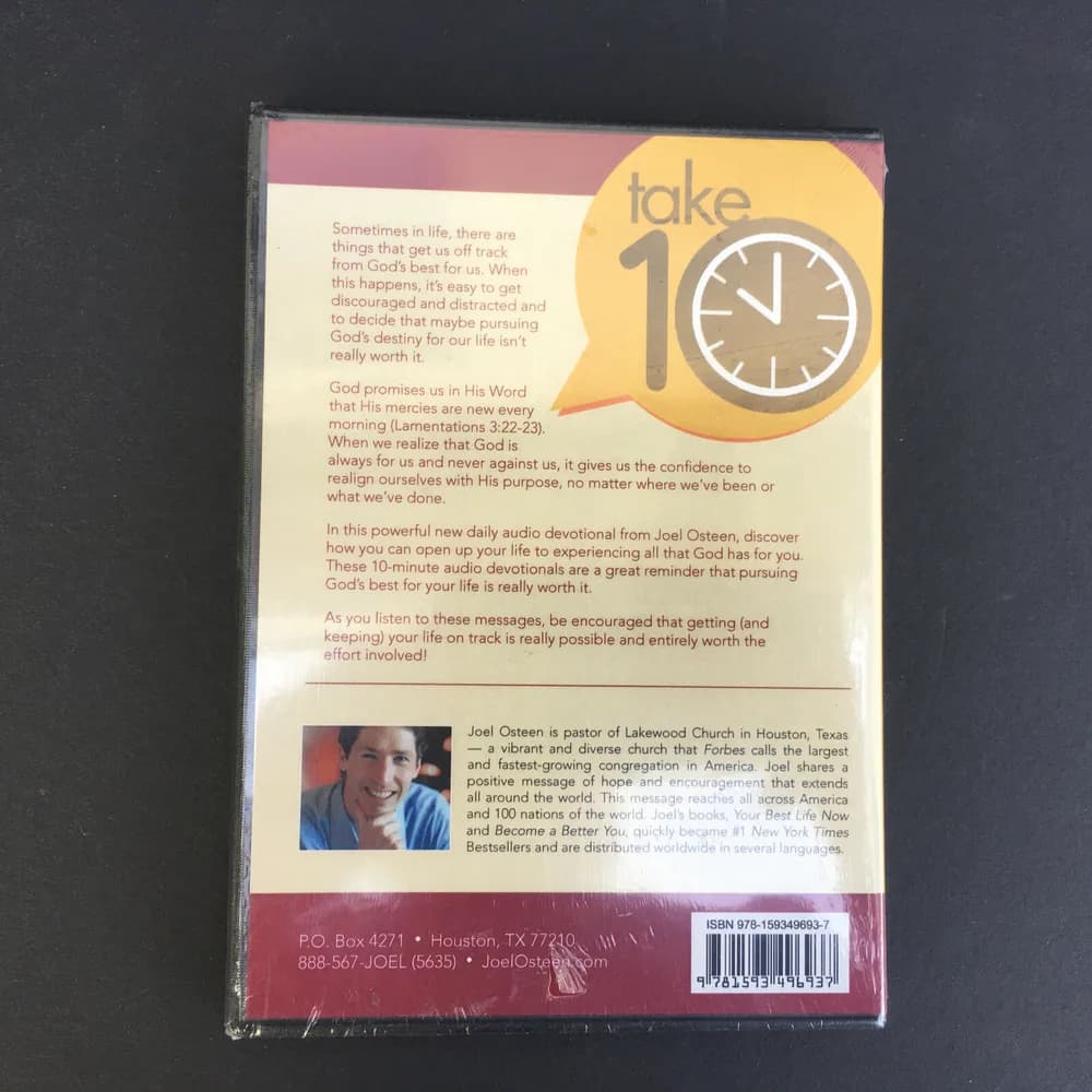 Take 10: Getting Your Life Back on Track by Joel Osteen (CD Audio Set) - Image 2