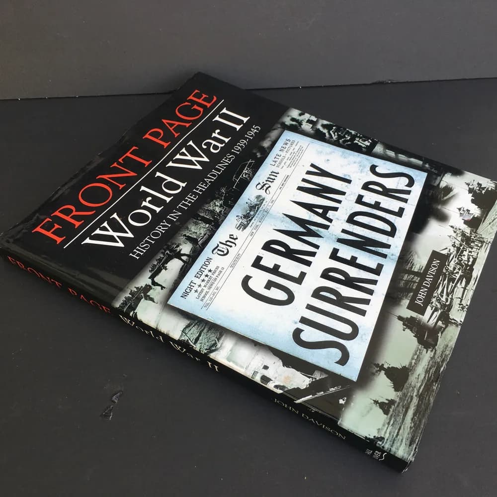 Front Page World Word II History in the Headlines 1939-1945 Coffee Table Book - Image 5