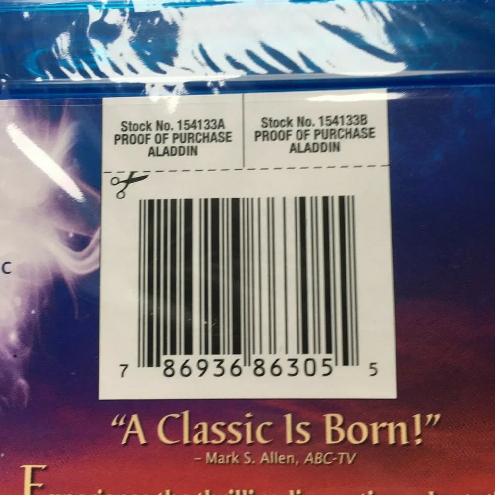 NEW DISNEY ALADDIN BLUE - RAY / DVD + DIGITAL CODE FACTORY SEALED W/ WILL SMITH - Image 3