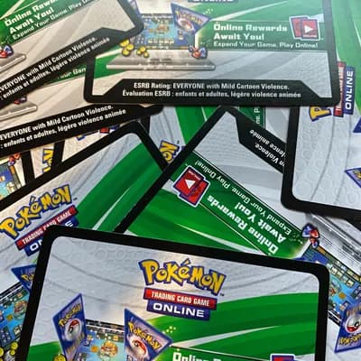 LOT OF 12 PTCGO POKEMON HIDDEN FATES ONLINE TCG CODES (MAILED)