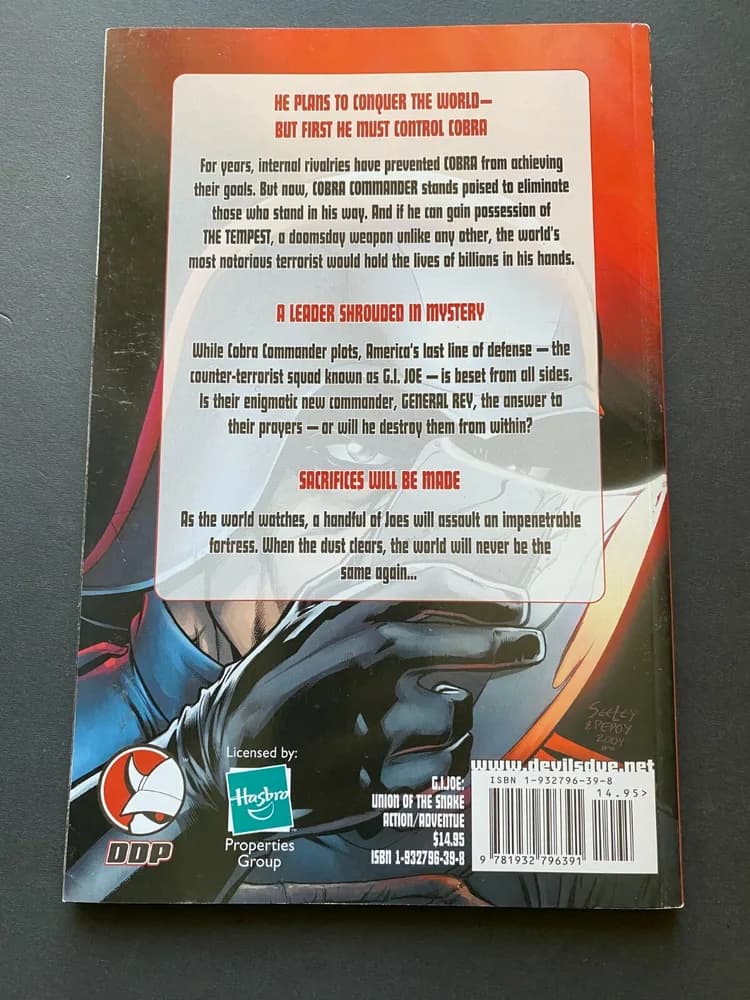 2005 Devil's Due DDP GI JOE REBORN TP #7 Jerwa, Seeley, Duke, Scarlet Snake-Eyes - Image 2