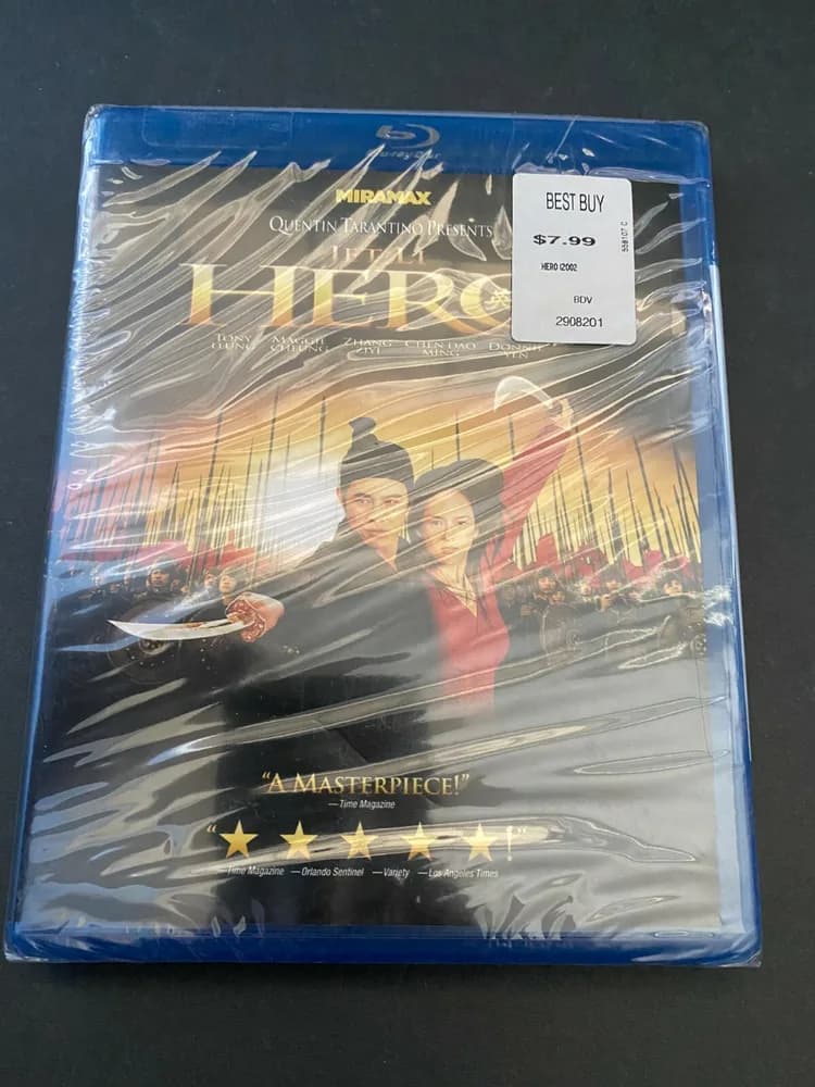 Hero (Blu-ray Disc) Jet Li Zhang Yimou Brand New Sealed!!