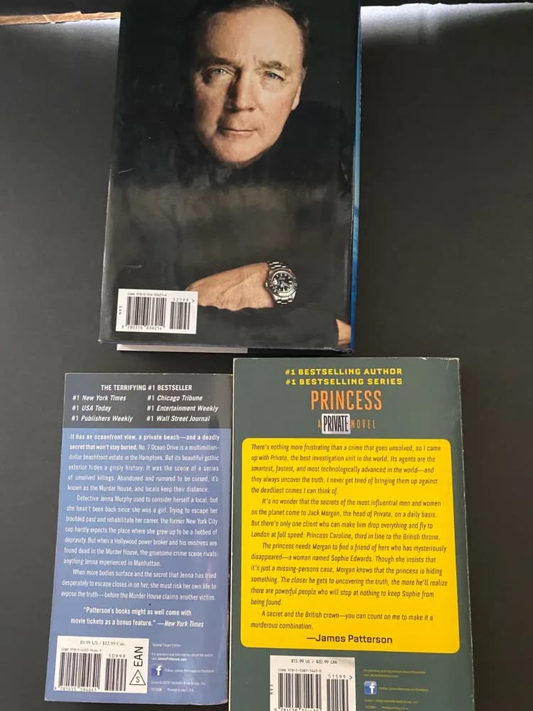 James Patterson LOT OF 3 BOOKS Now you see her / Murder House / Princess - Image 2