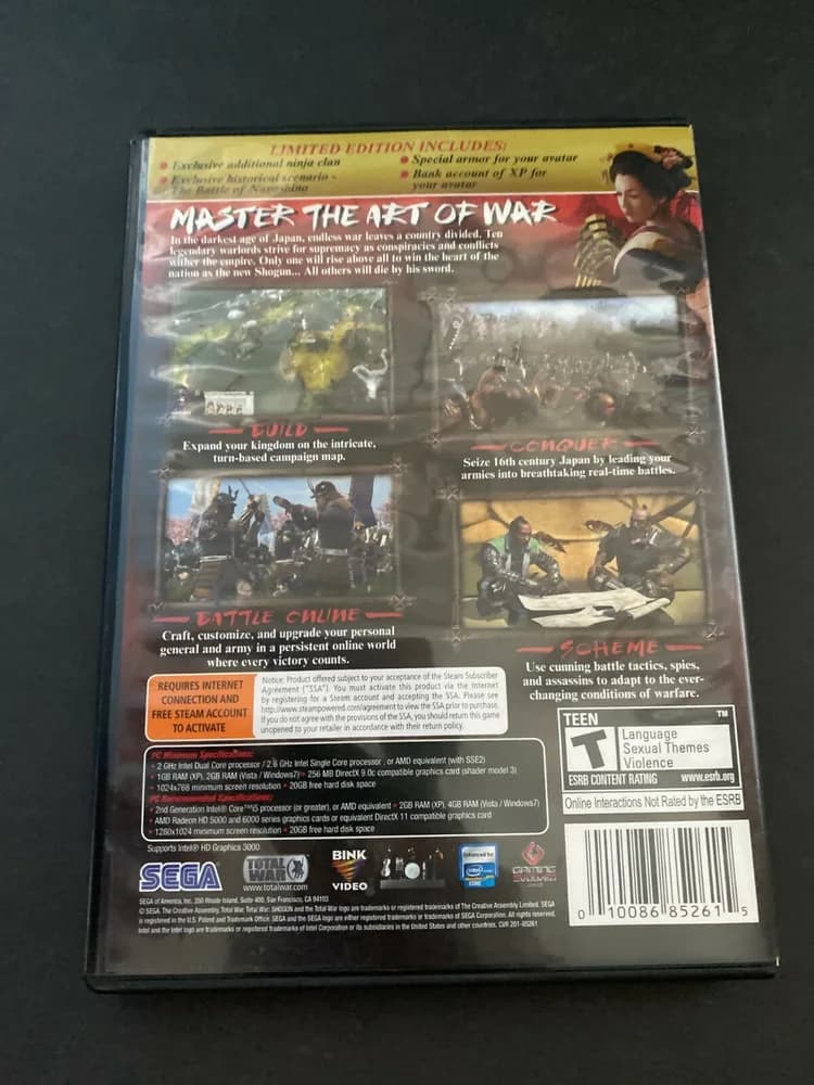 Total War: Shogun 2 Limited Edition For PC Clean With Product Key Free Ship - Image 2