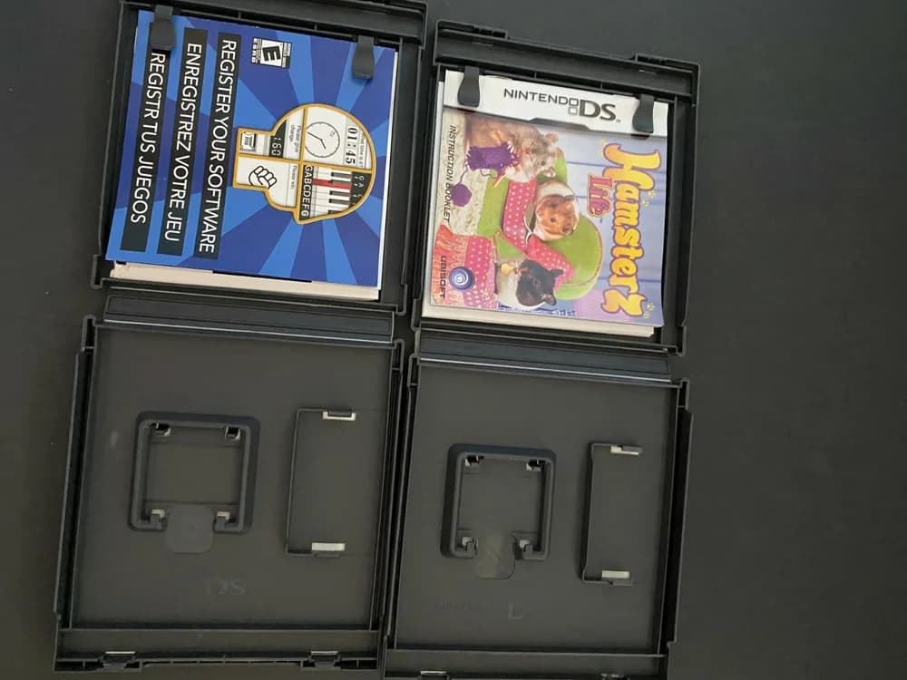 NO GAMES Lot of 4: Empty Nintendo DS Game Cases | Brain Age 2 empires hamsterz  - Image 3