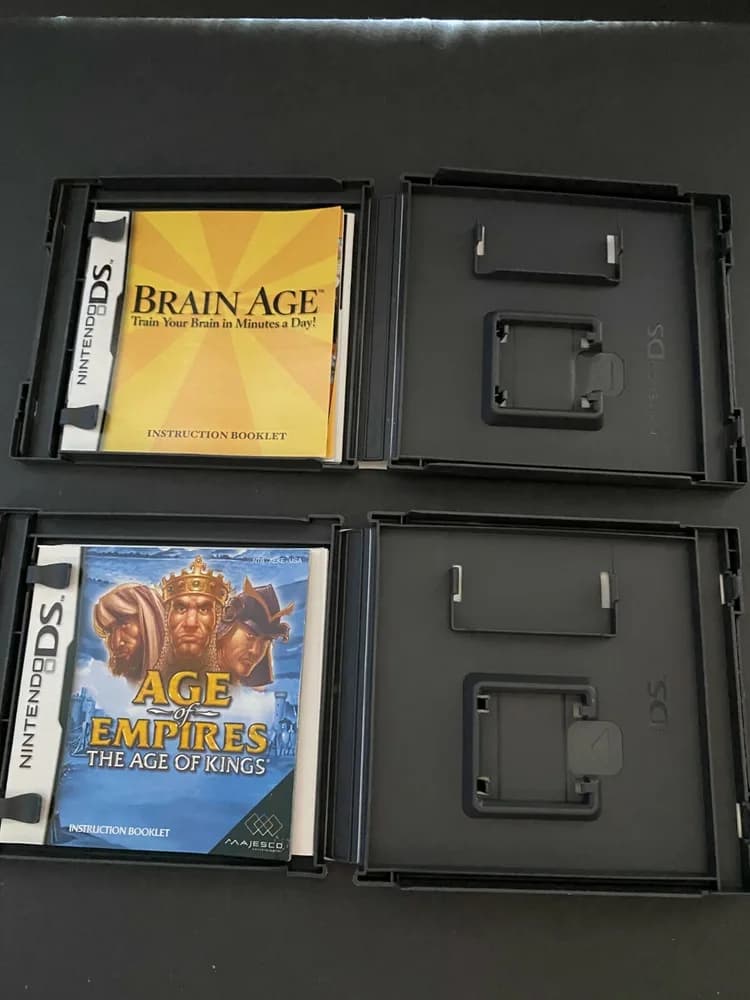 NO GAMES Lot of 4: Empty Nintendo DS Game Cases | Brain Age 2 empires hamsterz  - Image 4