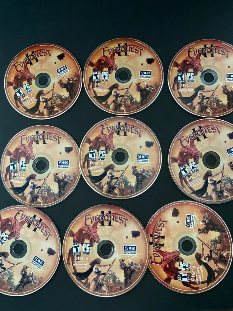 EverQuest II Kingdom of Sky PC CD-ROM Map Collectors Coin Complete in Box CIB  - Image 5