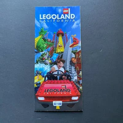 Vintage 2000 Legoland California amusement park brochure with guide map LEGO 