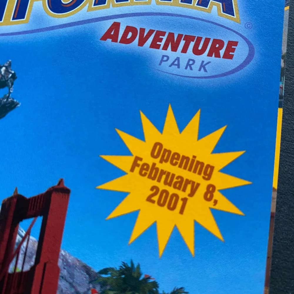 Vintage 2000 The New Disneyland California Adventure Grand Opening Brochure RARE - Image 4