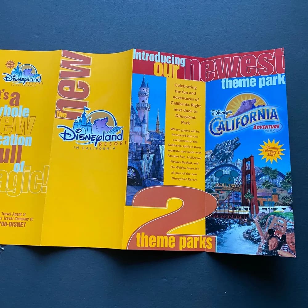 Vintage 2000 The New Disneyland California Adventure Grand Opening Brochure RARE - Image 7