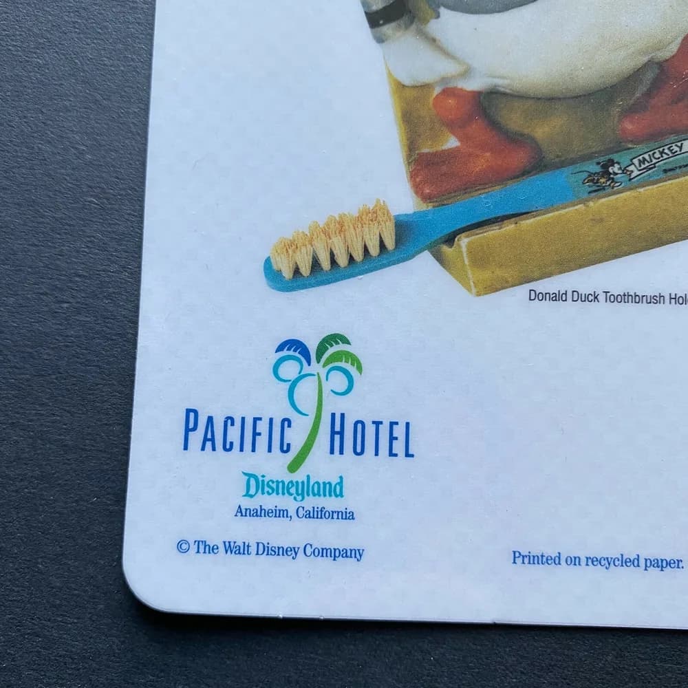 Disneys Pacific Hotel Anaheim California Door Hanger Disneyland from 2000's RARE - Image 2