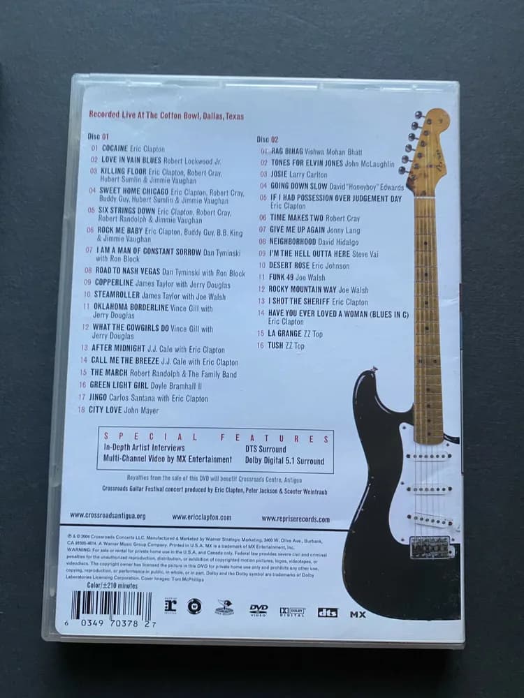 Eric Clapton - Crossroads Guitar Festival (DVD, 2004, 2-Disc Set)  - Image 6