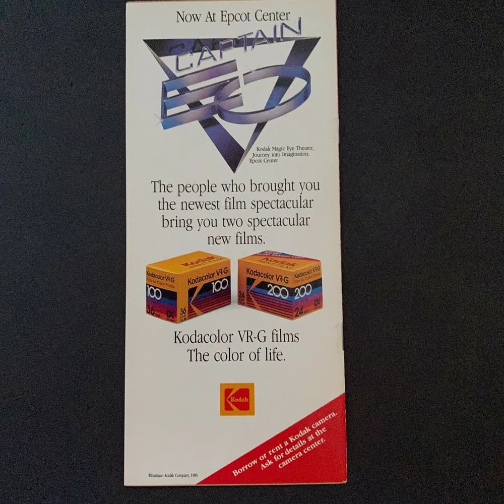 Walt Disney World Magic Kingdom Vintage 1986 Guide Book Brochure Florida FL - Image 2