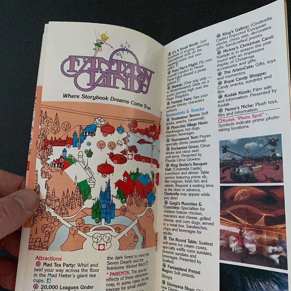 Walt Disney World Magic Kingdom Vintage 1986 Guide Book Brochure Florida FL - Image 6