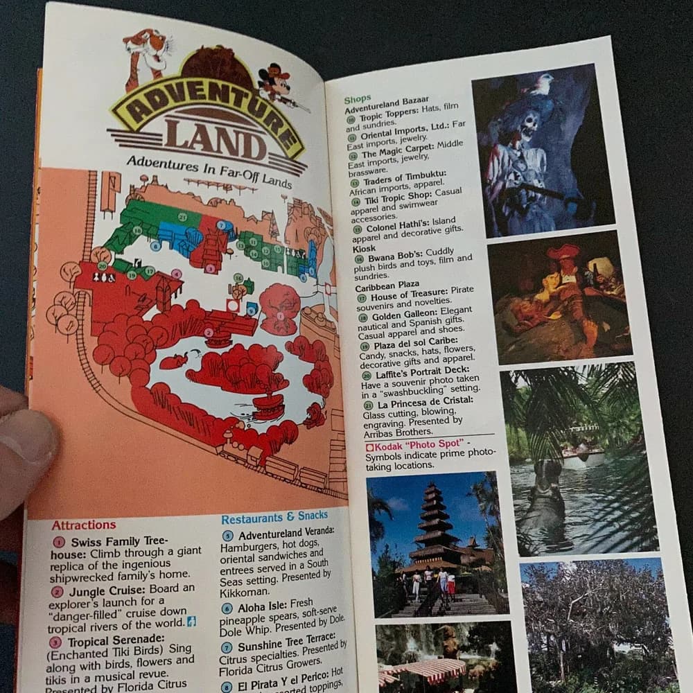 Walt Disney World Magic Kingdom Vintage 1986 Guide Book Brochure Florida FL - Image 7