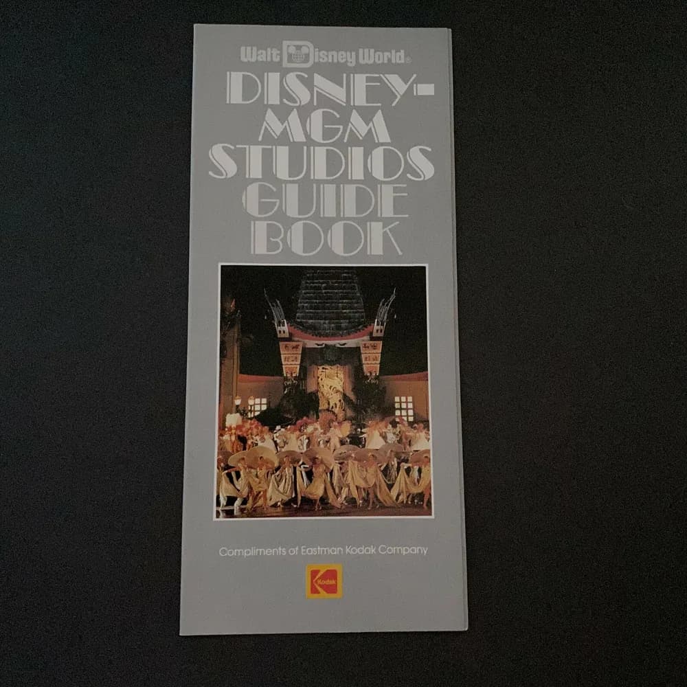 Walt Disney MGM Studios Vintage 1989 Guide Book Brochure Florida FL
