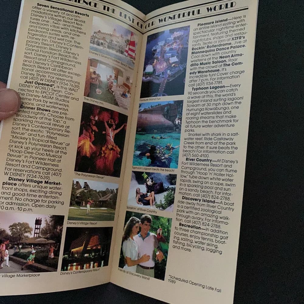 Walt Disney MGM Studios Vintage 1989 Guide Book Brochure Florida FL - Image 6
