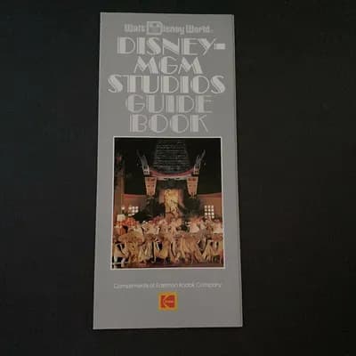 Walt Disney MGM Studios Vintage 1989 Guide Book Brochure Florida FL