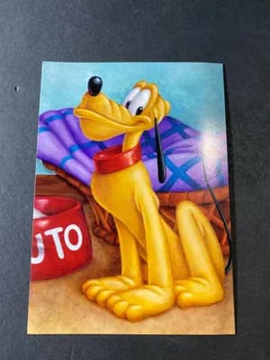  vintage PLUTO DISNEY "Character Of The Month Program" collection postcard