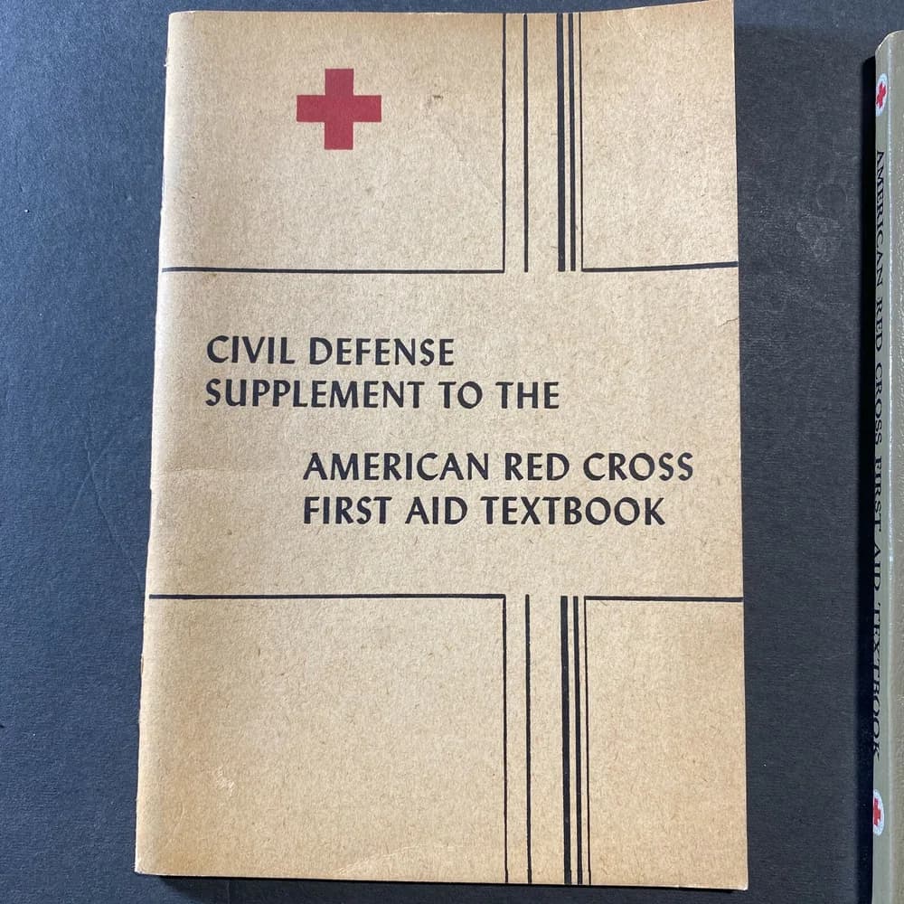 Lot of 3 Vintage American Red Cross First Aid Textbook Healthcare Books 1951 etc - Image 5