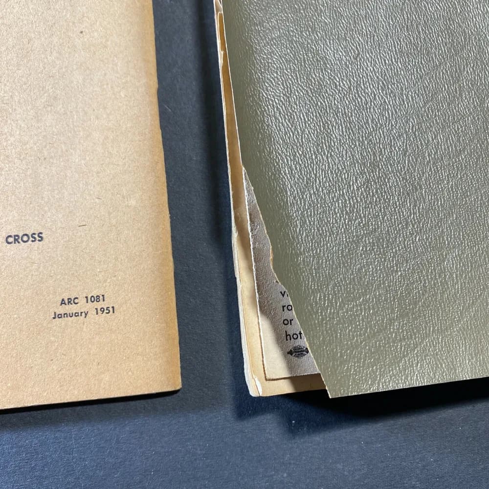 Lot of 3 Vintage American Red Cross First Aid Textbook Healthcare Books 1951 etc - Image 7