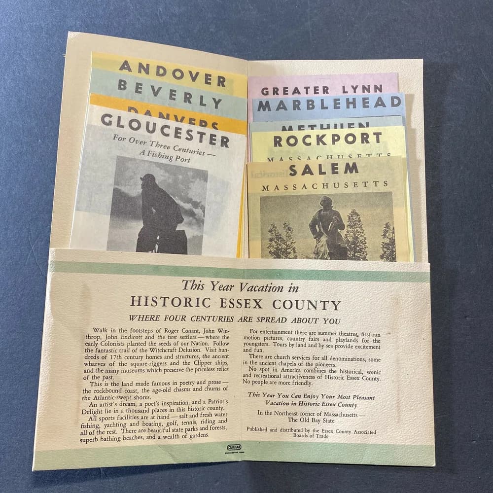 Vintage To Vactionland Historic Essex County Massachusetts brochure - Image 3