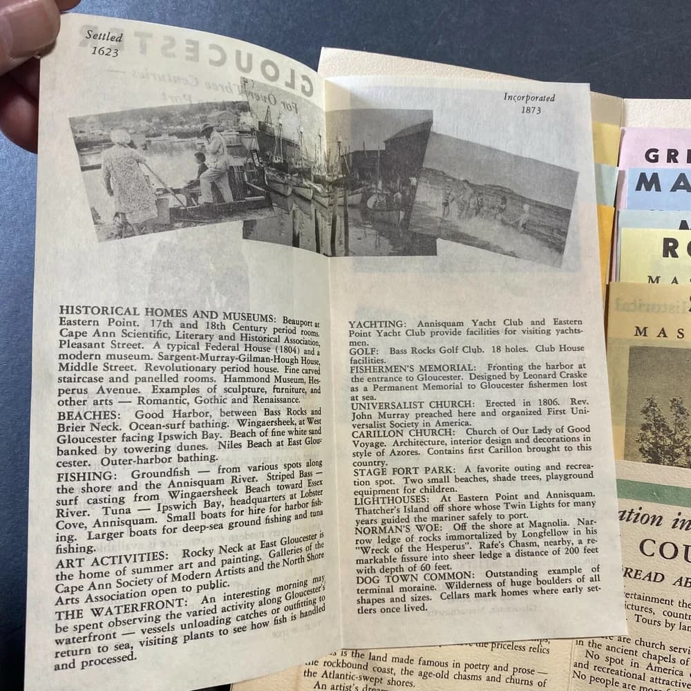 Vintage To Vactionland Historic Essex County Massachusetts brochure - Image 5