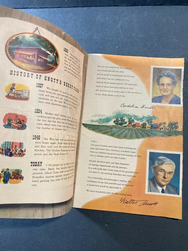Vintage Steak House Ghost Town Knotts Berry Farm  Menu, Souvenir Booklet - Image 4