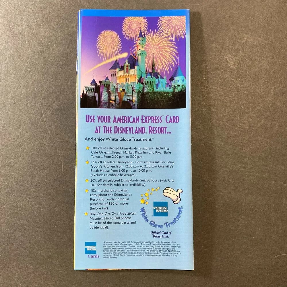 Vintage Walt Disney Disneyland Resorts Tastiest  Plan Brochures Early 2000's - Image 2