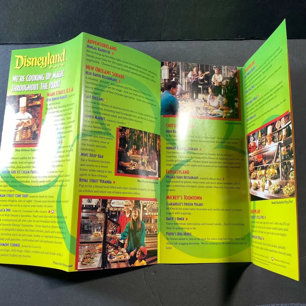 Vintage Walt Disney Disneyland Resorts Tastiest  Plan Brochures Early 2000's - Image 5