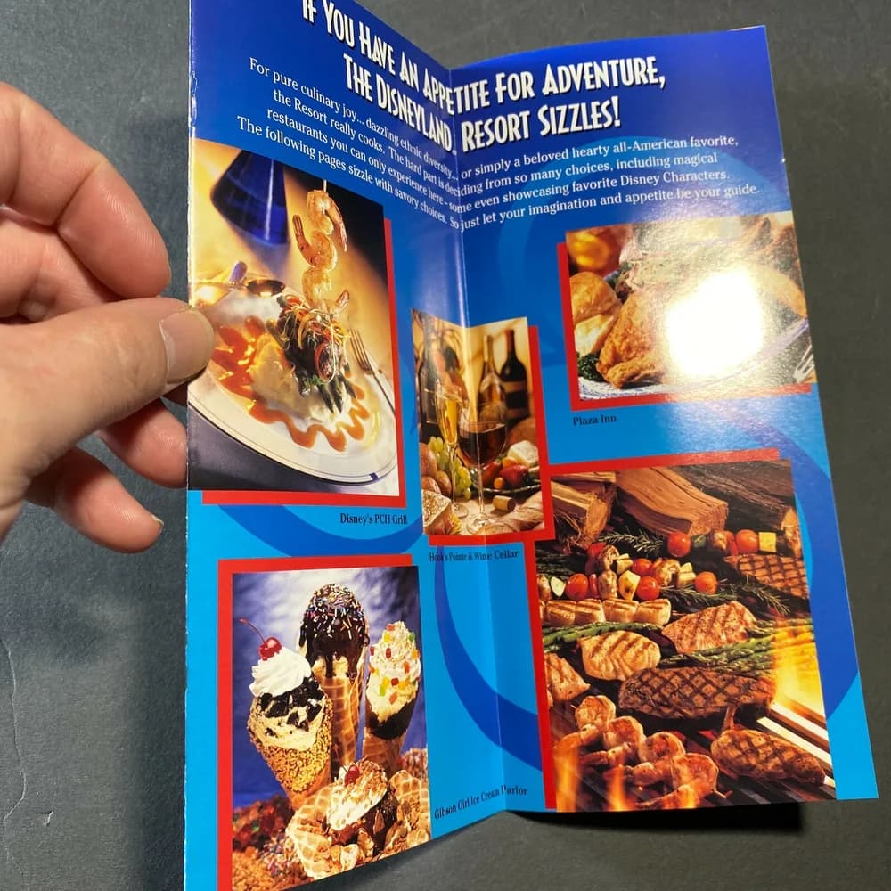 Vintage Walt Disney Disneyland Resorts Tastiest  Plan Brochures Early 2000's - Image 6