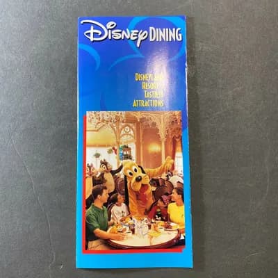 Vintage Walt Disney Disneyland Resorts Tastiest  Plan Brochures Early 2000's
