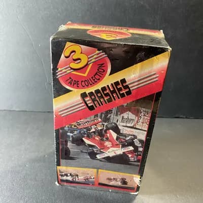 CRASHES (VHS, 1994) 3 Video Tape Collection - Simitar Motorsports 3324