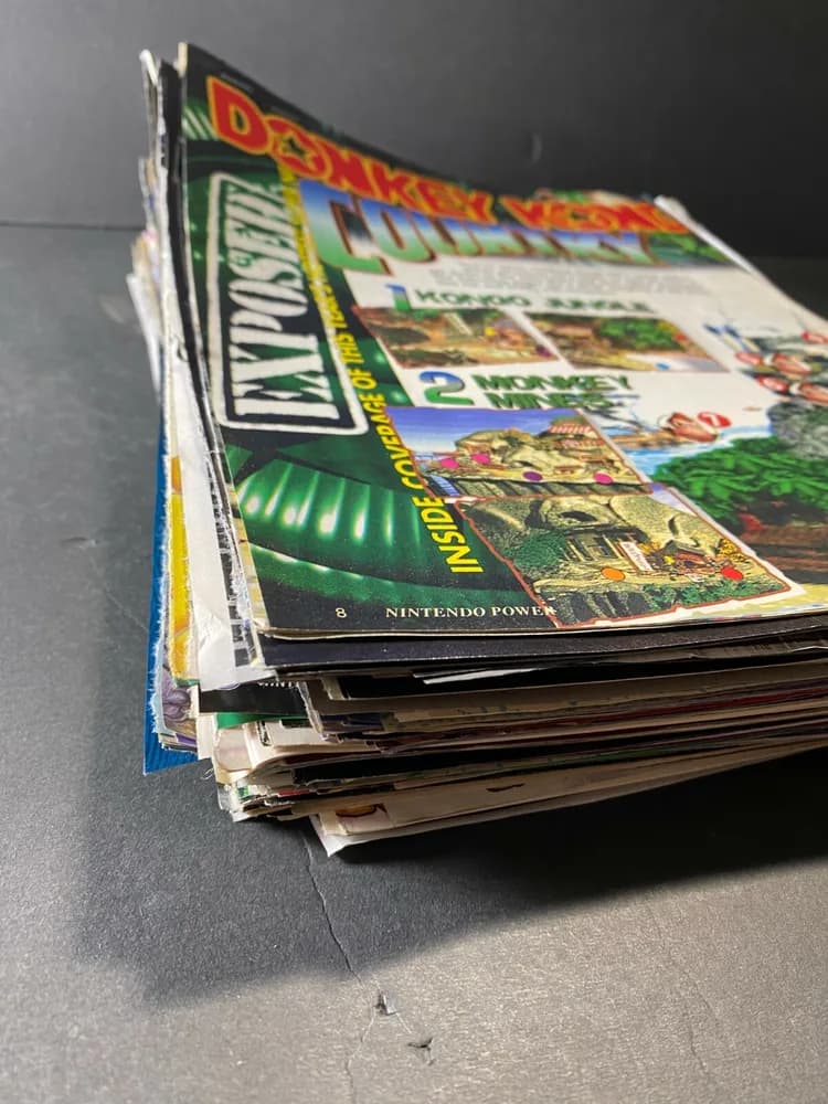 PLEASE READ Vintage Nintendo Power Magazines 1990's SHEETS ONLY over 100+ - Image 3