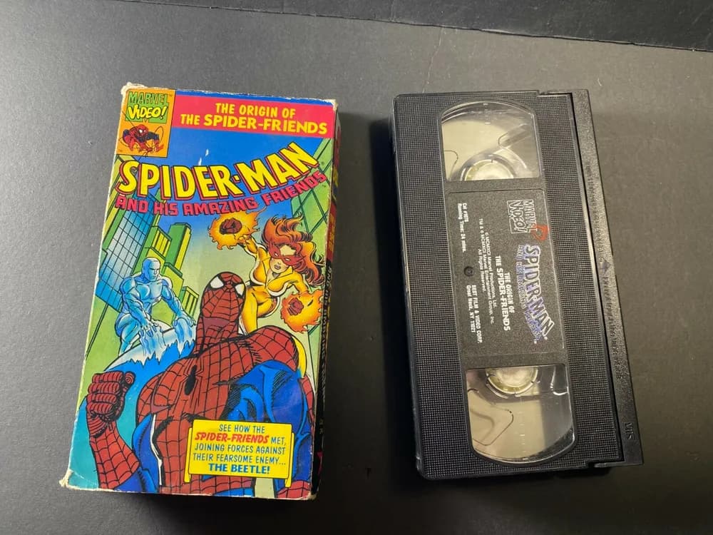 Spiderman And His Amazing Friends 1991 VHS Origin Of Spider Friends TESTED