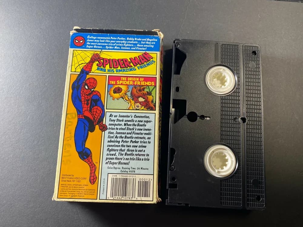 Spiderman And His Amazing Friends 1991 VHS Origin Of Spider Friends TESTED - Image 3