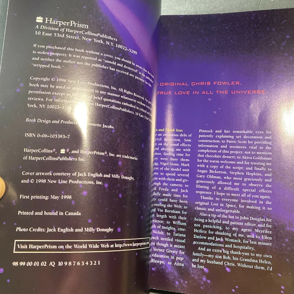 THE MAKING OF LOST IN SPACE MOVIE BOOK 1998 paperback - Image 6