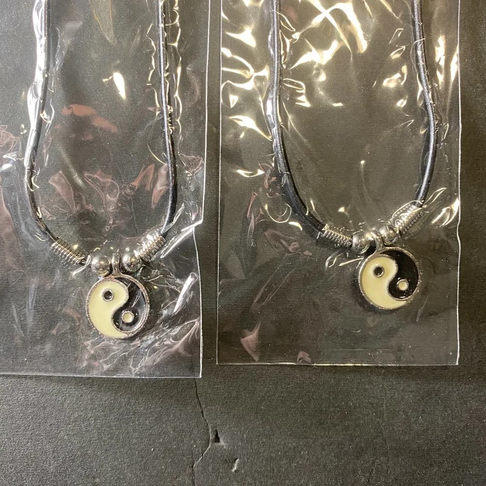 Lot of 2: Gareebee collection Yin Yang Pendant Necklace Taiji