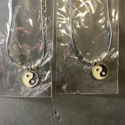 Lot of 2: Gareebee collection Yin Yang Pendant Necklace Taiji