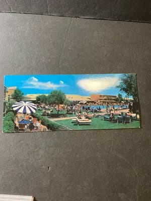 Postcard Garden of Allah Hotel Sahara, Las Vegas, NV, VINTAGE UNUSED