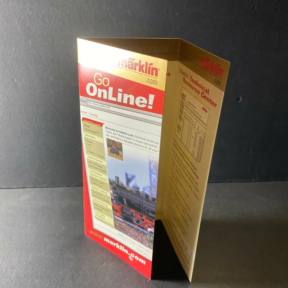 Vintage 2000's Marklin Trains website Brochure RARE